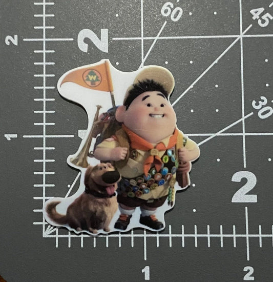 UP Flat Back Planar Resin - Russel and Dug