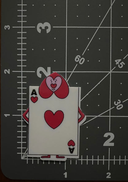Alice In Wonderland Flat Back Planar Resin - Playing Card