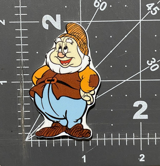Disney Snow White and the Seven Dwarfs Flat Back Planar Resin - Happy
