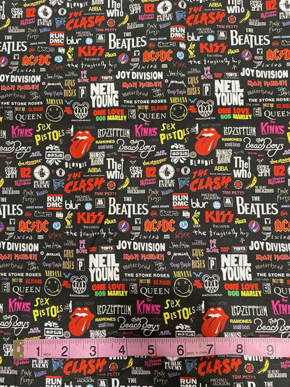 Classic Rock Band Fabric