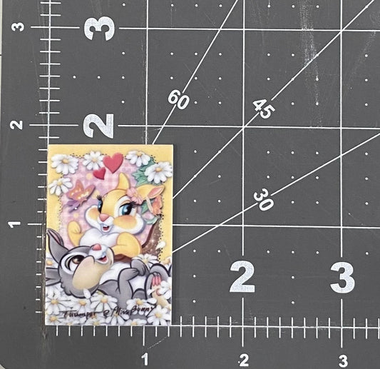 Disney Bambi Flat Back Planar Resin - Thumper and Miss Bunny