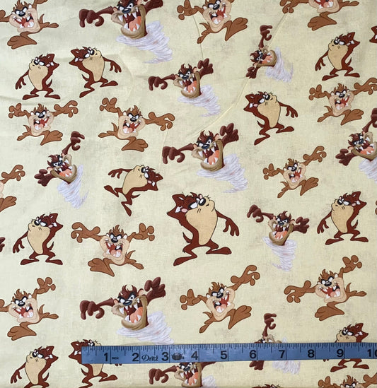Looney Tunes Fabric - Taz
