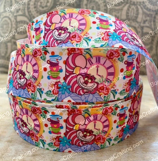 Disney's Alice in Wonderland Grosgrain Ribbon - Cheshire Cat