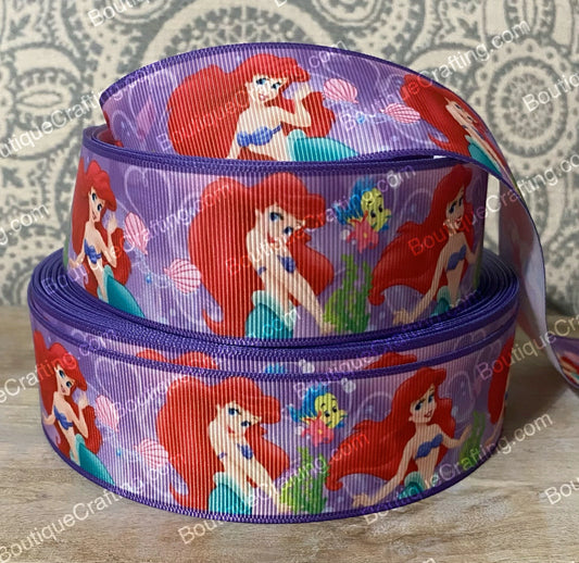 Disney Little Mermaid Grosgrain Ribbon - Ariel