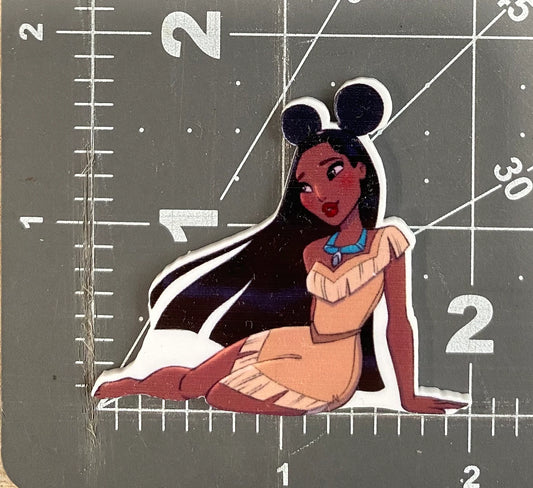Disney Park Princess Flat Back Planar Resin - Pocahontas
