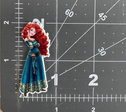 Disney Brave Flat Back Planar Resin - Merida