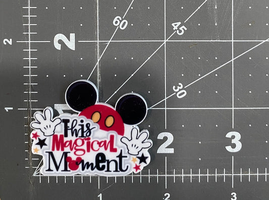 Disney Magical Moment Flat Back Planar Resin - Mickey Mouse