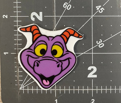 Disney Figment Flat Back Planar Resin