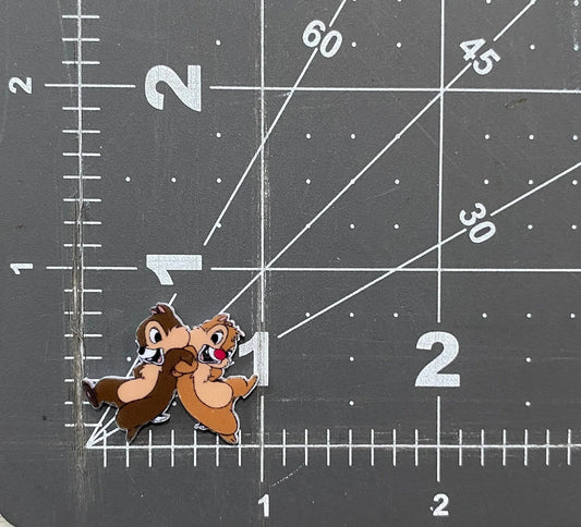 Disney Chip and Dale Flat Back Planar Resin