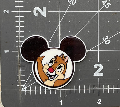 Disney Chip and Dale Flat Back Planar Resin - Dale Hidden Mickey