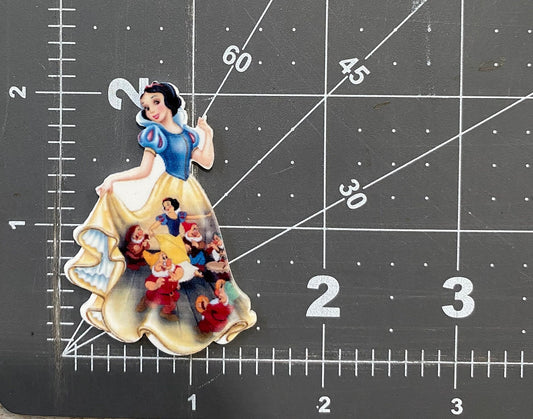 Disney Snow White and the Seven Dwarfs Flat Back Planar Resin