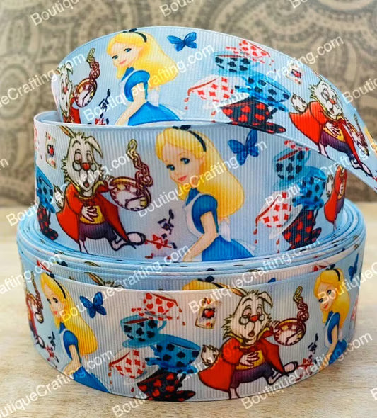 Disney Alice in Wonderland Grosgrain Ribbon