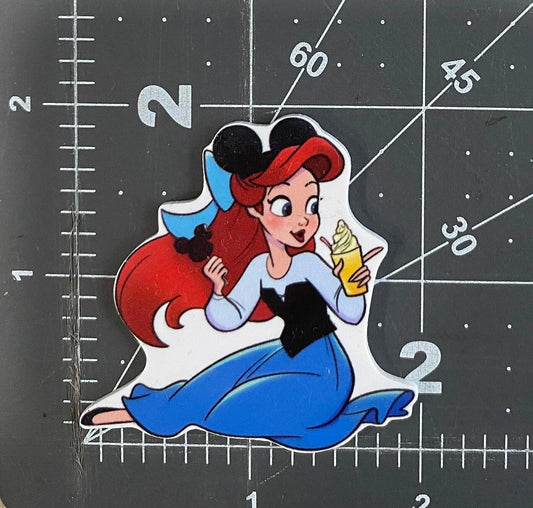 Disney Park Princess Flat Back Planar Resin - Ariel