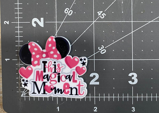 Disney Magical Moment Flat Back Planar Resin - Minnie Mouse