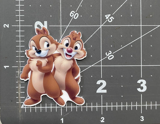 Disney Chip and Dale Flat Back Planar Resin