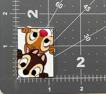 Disney Chip and Dale Flat Back Planar Resin