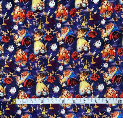 Disney Beauty and The Beast Fabric