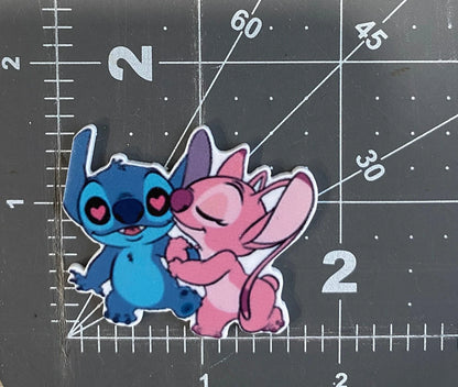 Lilo and Stitch Flat Back Planar Resin - Stitch and Angel