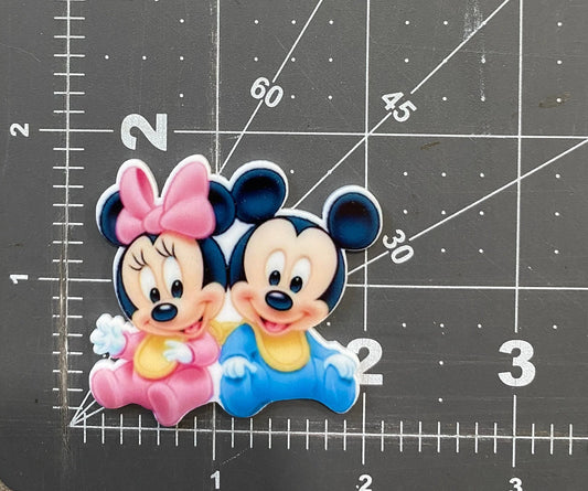 Disney Mickey and Minnie Mouse Flat Back Planar Resin Baby