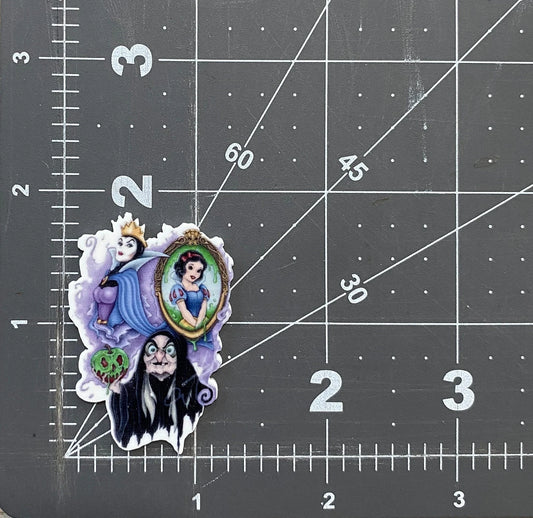 Disney Snow White and the Seven Dwarfs Flat Back Planar Resin - Evil Queen