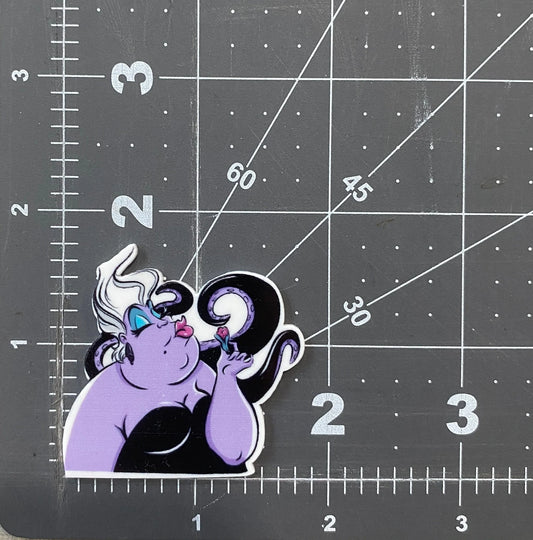 Disney Little Mermaid Flat Back Planar Resin - Ursula
