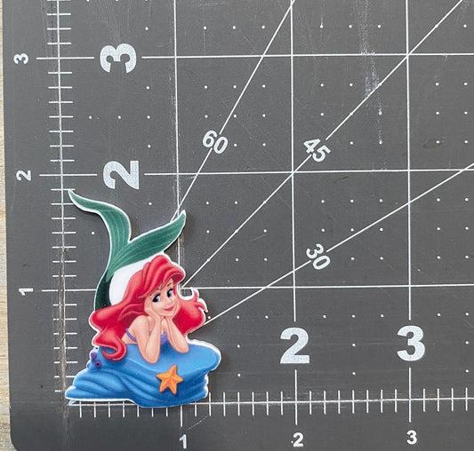 Disney Little Mermaid Flat Back Planar Resin - Ariel