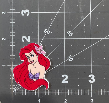 Disney Little Mermaid Flat Back Planar Resin - Ariel