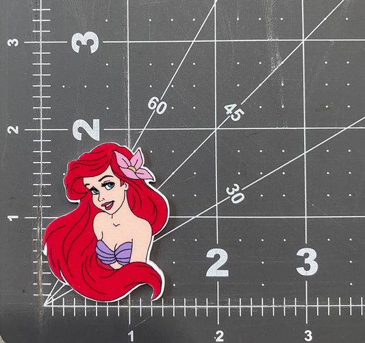 Disney Little Mermaid Flat Back Planar Resin - Ariel