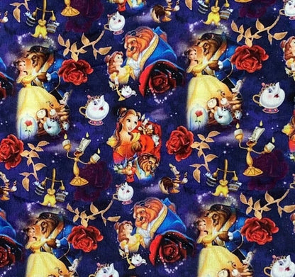 Disney Beauty and The Beast Fabric