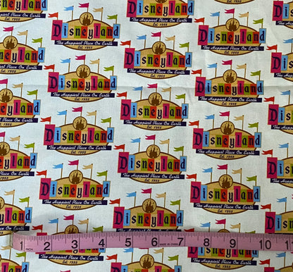 Disney Disneyland Sign Fabric