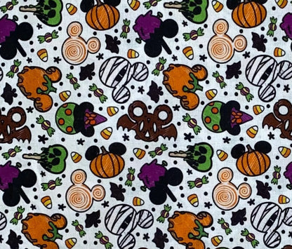 Disney Halloween Park Snacks Fabric