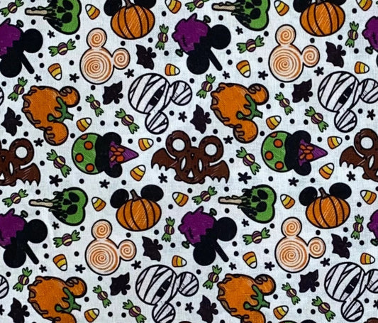 Disney Halloween Park Snacks Fabric