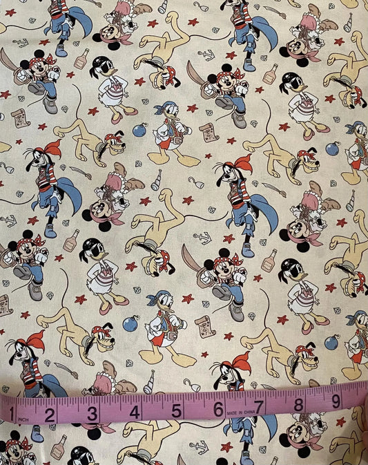 Disney Mickey Pirates Fabric