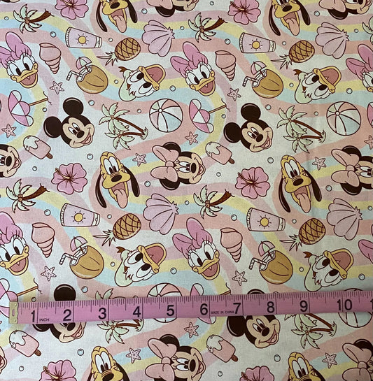 Disney Mickey and Friends Beach Fabric