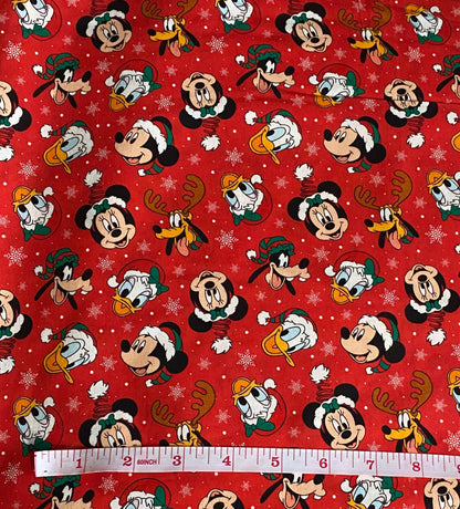 Disney Christmas Fabric Disney Collage
