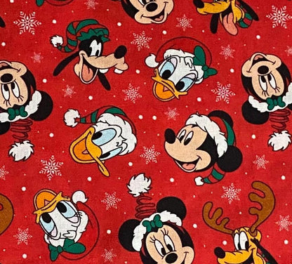 Disney Christmas Fabric Disney Collage