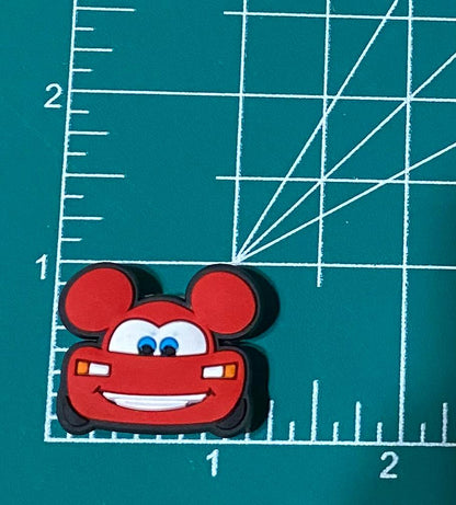 Cars Shoe Charm - Lightning McQueen Mickey Ears
