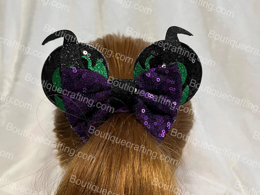 Maleficent Mickey Ear Scrunchies