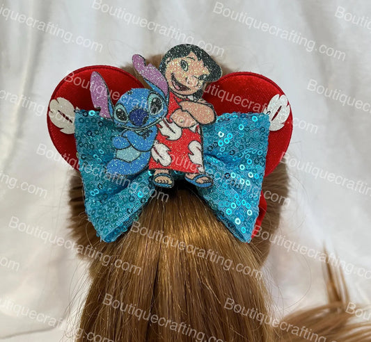 Lilo and Stitch Mickey Ear Scrunchies