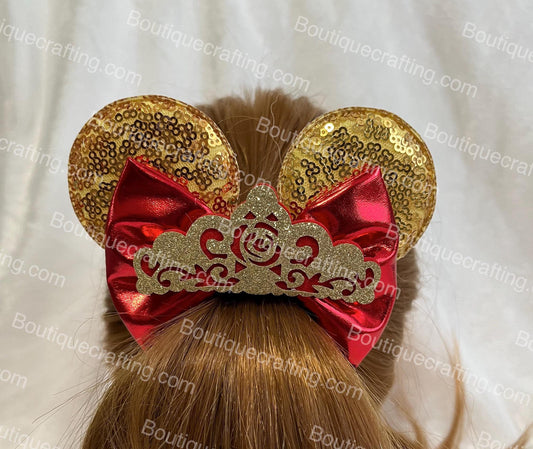 Beauty and the Beast Mickey Ear Scrunchies