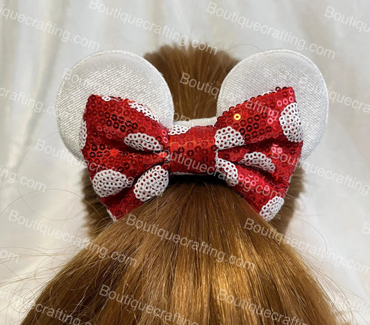 Minnie Mouse Mickey Ear Scrunchies