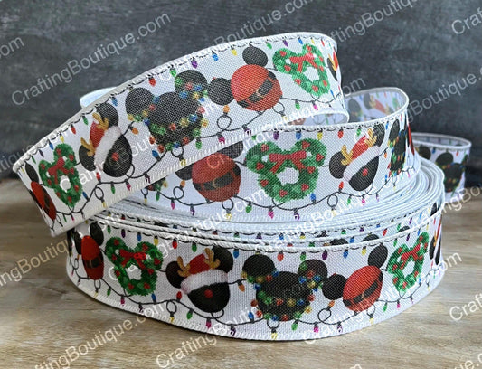 Wired Mickey Christmas Ribbon