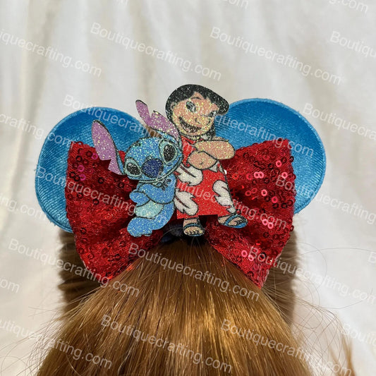 Lilo and Stitch Mickey Ear Scrunchies