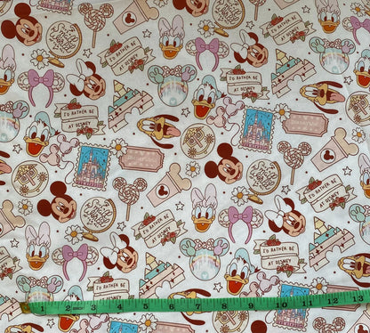 Disney Park Fabric - I'd Rather Be At Disney
