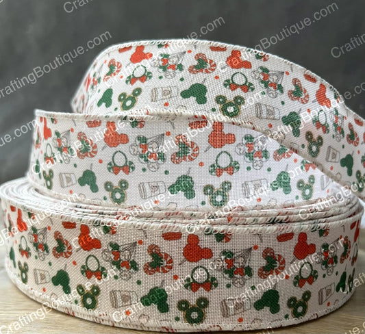 Wired Mickey Christmas Ribbon