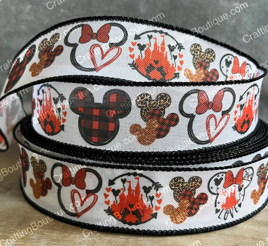 Wired Mickey Christmas Ribbon