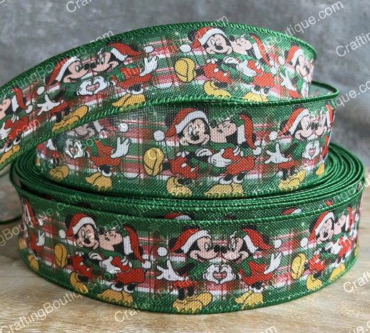 Wired Mickey Christmas Ribbon