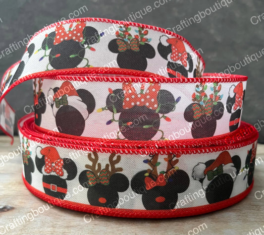 Wired Mickey Christmas Ribbon