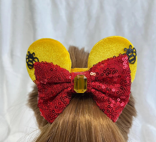 Winnie the Pooh Mickey Ear Scrunchies