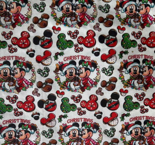 Disney Christmas Fabric Collage